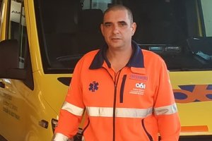José Miguel Garrido, enfermero del 061 y voluntario de Protección Civil.