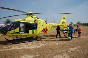 Helicóptero sanitario del 112.