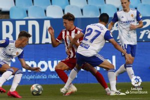 Francis en el partido ante el Real Zaragoza.