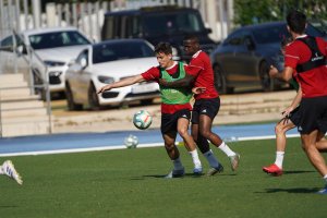 Corpas en un entrenamiento.