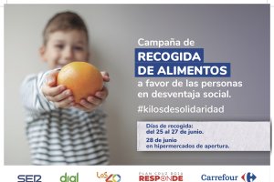 Cartel de la campaña #kilosdesolidaridad