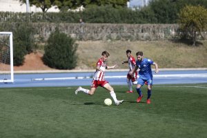 Raúl García en el partido del Almería B frente a El Palo.