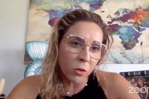 Mª José Flores, directora general del grupo Vera Import, durante el webinar.