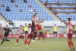 Nikola Maras en el choque frente al Sporting.
