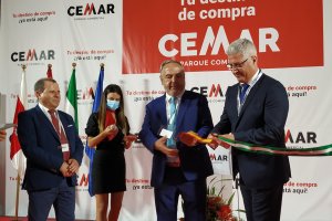 Corte de cinta inaugural del Parque Cemar.