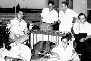 El mítico grupo local ‘Los Trovadores’, con Cristo Sánchez de la Higuera liderándolo.