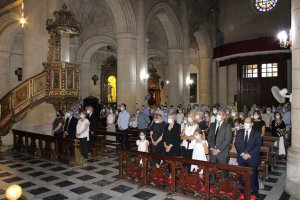 La familia y amigos de Diego Miguel Alarcón llenaron el templo de la Patrona.