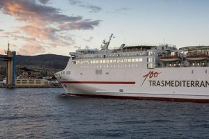 Imagen de archivo del barco que une Almería y Melilla.