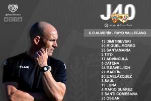 Convocatoria de Paco Jémez para enfrentarse al Almería.