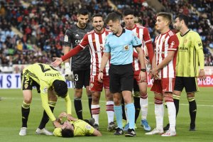 Rubén Ávalos Barrera en el Almería-Real Zaragoza.
