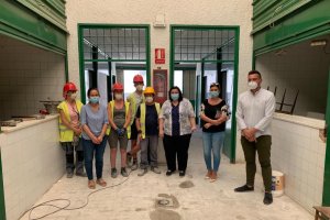 Matilde Díaz ha visitado el Mercado de Abastos que es uno de los recintos que se reformarán.
