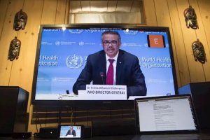 Rueda de prensa de Tedros Adhanom Ghebreyesus.