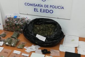 Sustancias halladas en el domicilio del detenido