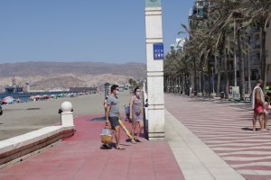El Paseo Marítimo de Almería este miércoles.