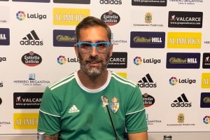 Jon Pérez Bolo en la rueda de prensa previa a la jornada 41.