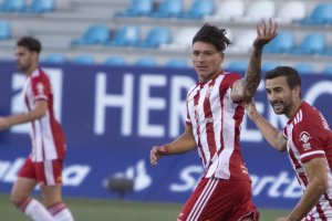 Darwin Núñez celebrando su gol en Ponferrada.