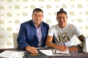 Edgardo Lasalvia con Darwin Núñez.