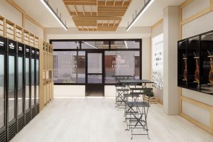 Espacio donde se ubicarán los productos de la tierra.