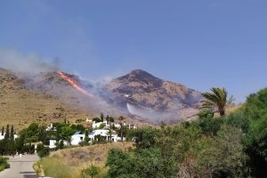 Incendio en Las Negras. Foto de Fer Cruz