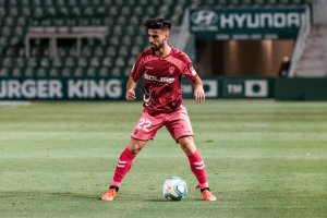 Chema Núñez en el Martínez Valero durante el Elche-Albacete.