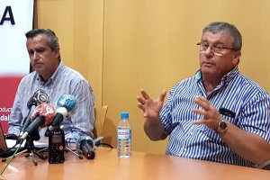 El presidente, Juan Antonio González, en la presentación del balance