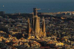 Imagen panorámica de Barcelona.