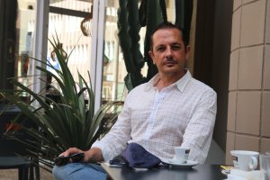 Javier Rovira, la pasada semana en Almería.