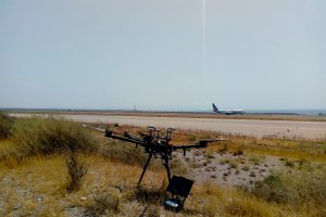 Drones en el aeropuerto de Almería.