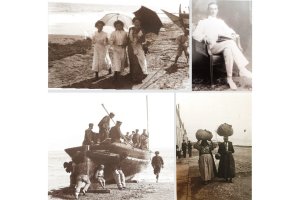 José González Billón junto a imágenes de Garrucha tomadas por él entre 1903 y 1906