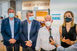 Amat, entrevistado tras la reunión de la junta local de seguridad.