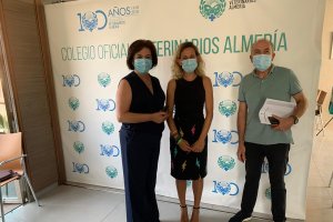 Domínguez,  junto a Cervantes y López.