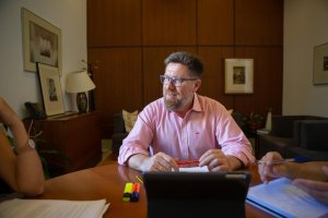 Rodrigo Sánchez Haro, durante una reunión, en una imagen de archivo.