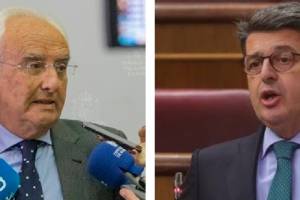 El subdelegado, Manuel de la Fuente, y el diputado del PP, Juan José Matarí.