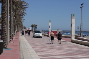 Imagen de archivo del Paseo Marítimo tras el final del estado de alarma.