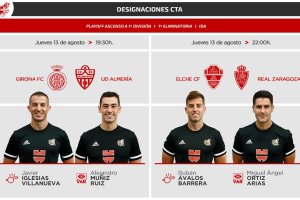 Los árbitros elegidos para las semifinales del Play Off.