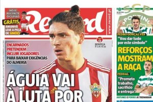 La portada del diario Record con Darwin Núñez como gran protagonista.