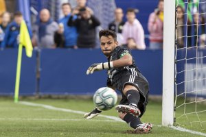 René en un partido con el equipo rojiblanco.