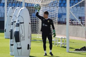 Jero Lario, en el Estadio de los Juegos Mediterráneos.
