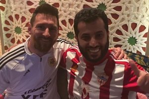 Messi y Turki en Riad.