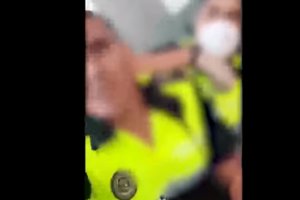 Imagen del vídeo donde se aprecia la detención.