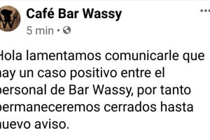 Comunicado emitido por el establecimiento.