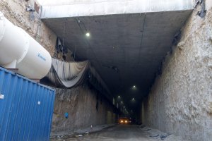 Obras del soterramiento de El Puche