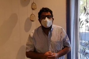 Captura de pantalla del vídeo del alcalde de Fiñana.