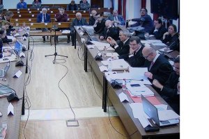 Sala del juicio del Caso Poniente