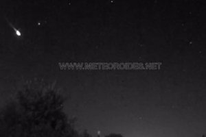 Registrada una roca procedente de un cometa que genera una gran bola de fuego en el centro del país.