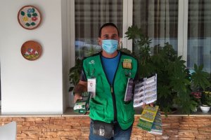 Pedro Antonio Morata, vendedor de la ONCE que ha repartido la suerte.