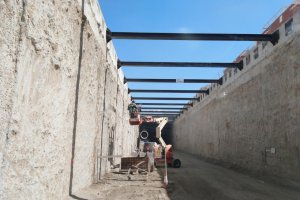 Obras del túnel del paso a nivel de El Puche