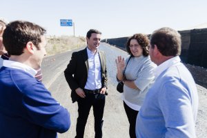 El presidente de Diputación en Balanegra.