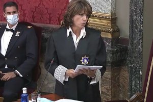 Dolores Delgado, fiscal general del Estado, durante la apertura del año judicial.