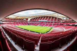 El Almería visitará el Wanda Metropolitano este sábado.